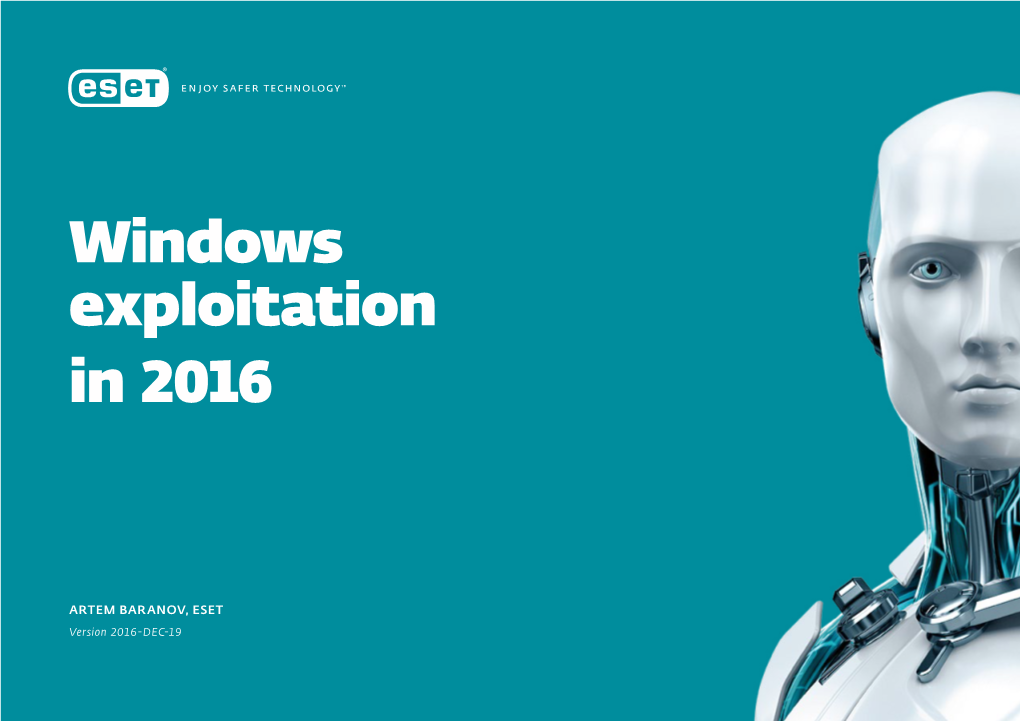 Windows Exploitation in 2016