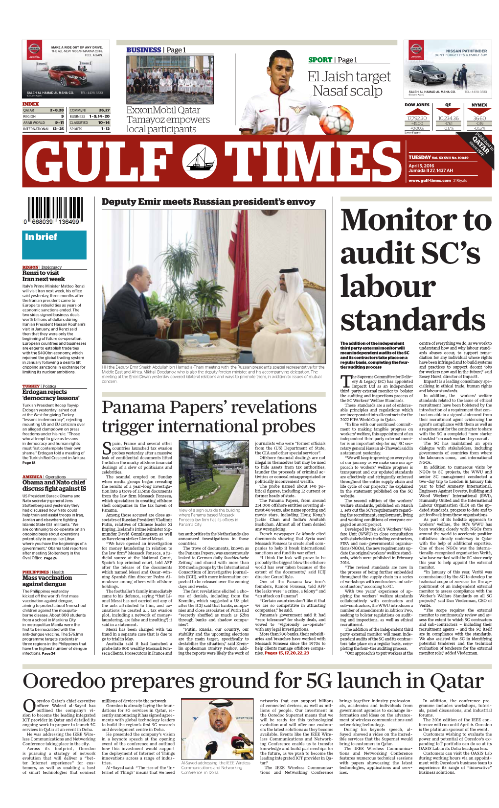 Monitor to Audit SC's Labour Standards