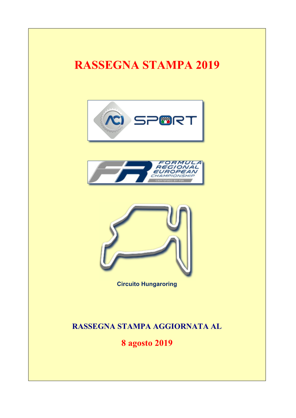 Rassegna Stampa 2019