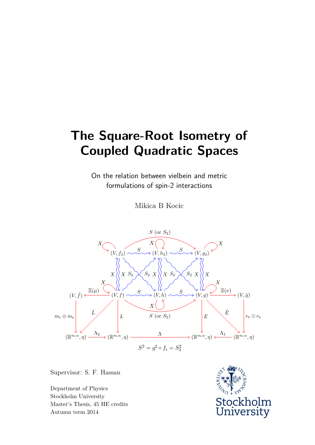 The Square-Root Isometry of Coupled Quadratic Spaces