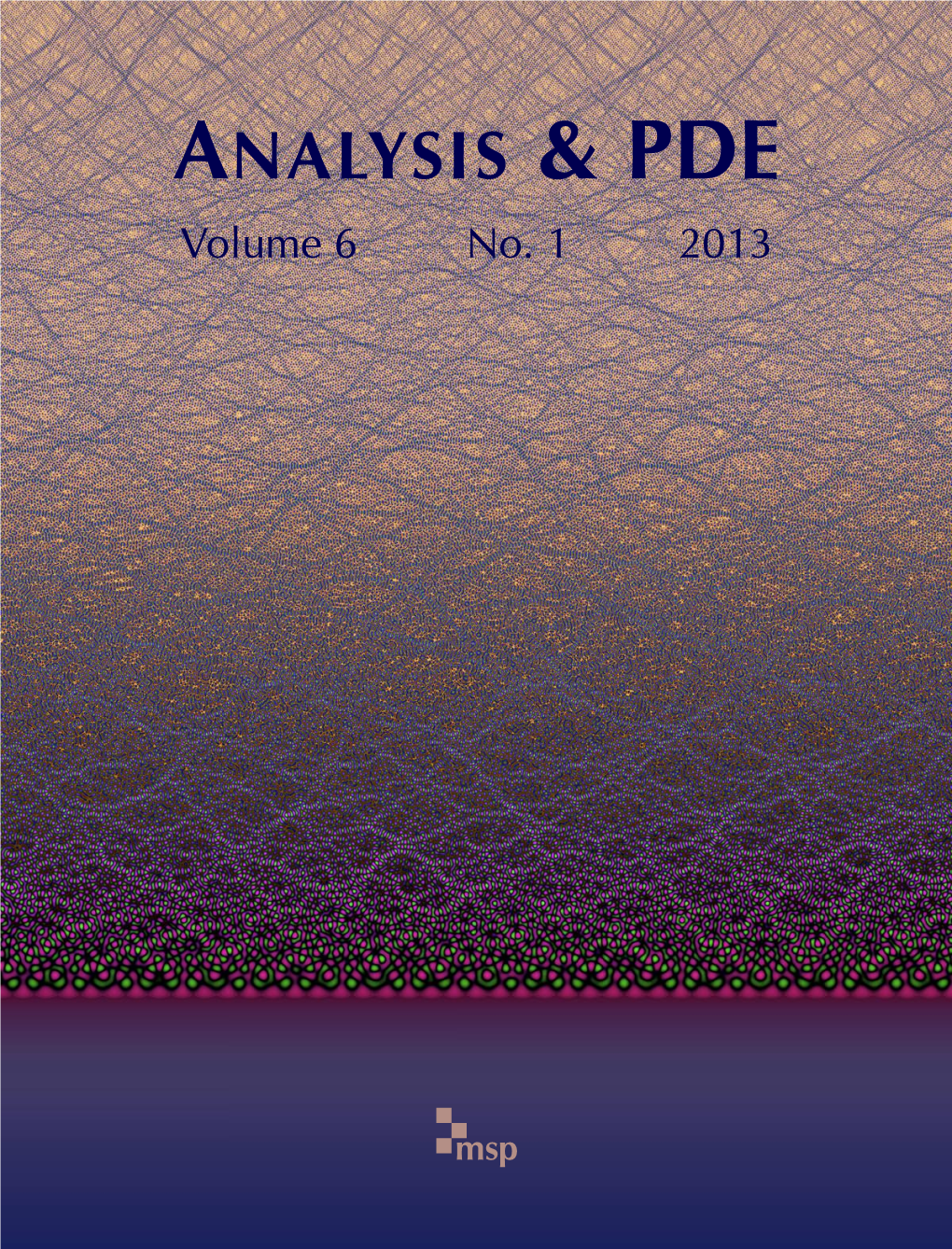 Analysis & PDE Vol. 6 (2013), No. 1