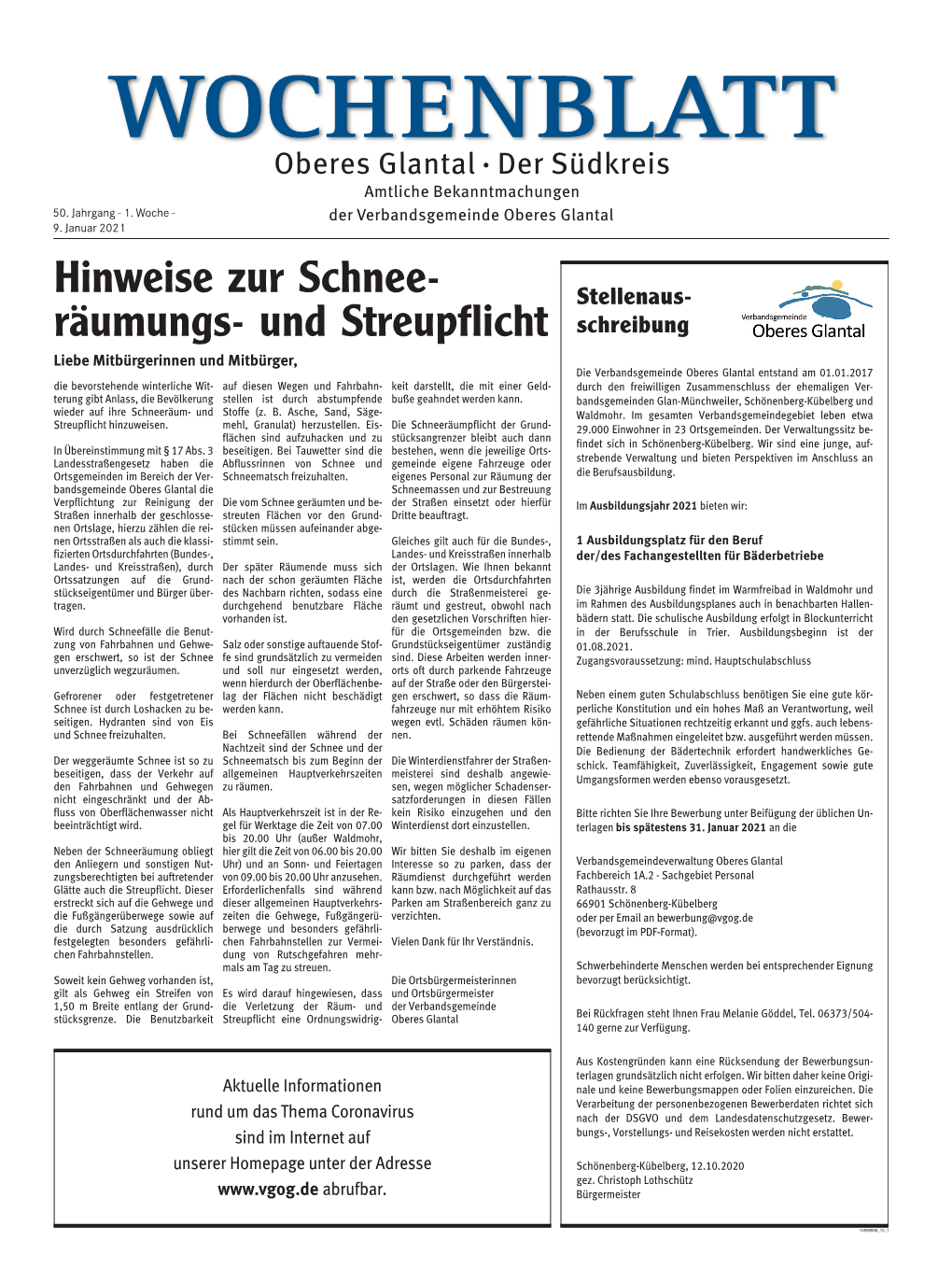 Wochenblatt 2021 KW01