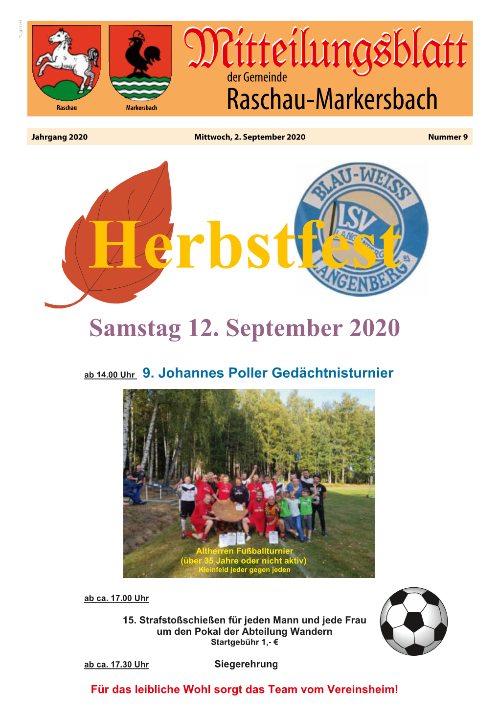 Samstag 12. September 2020