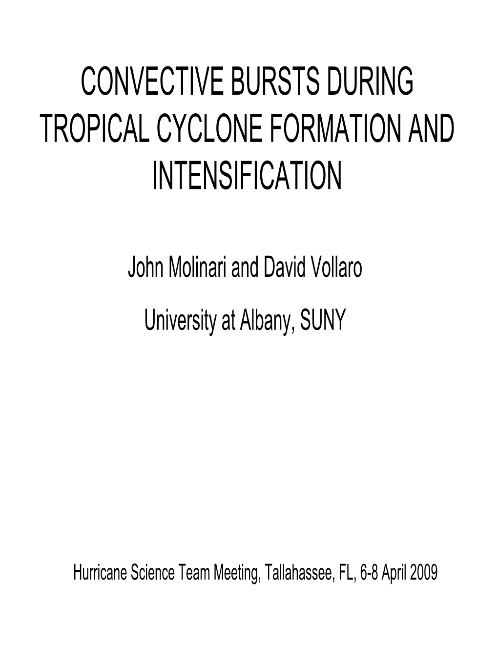 Convective Bursts During Tropical Cyclone Formation and Intensification