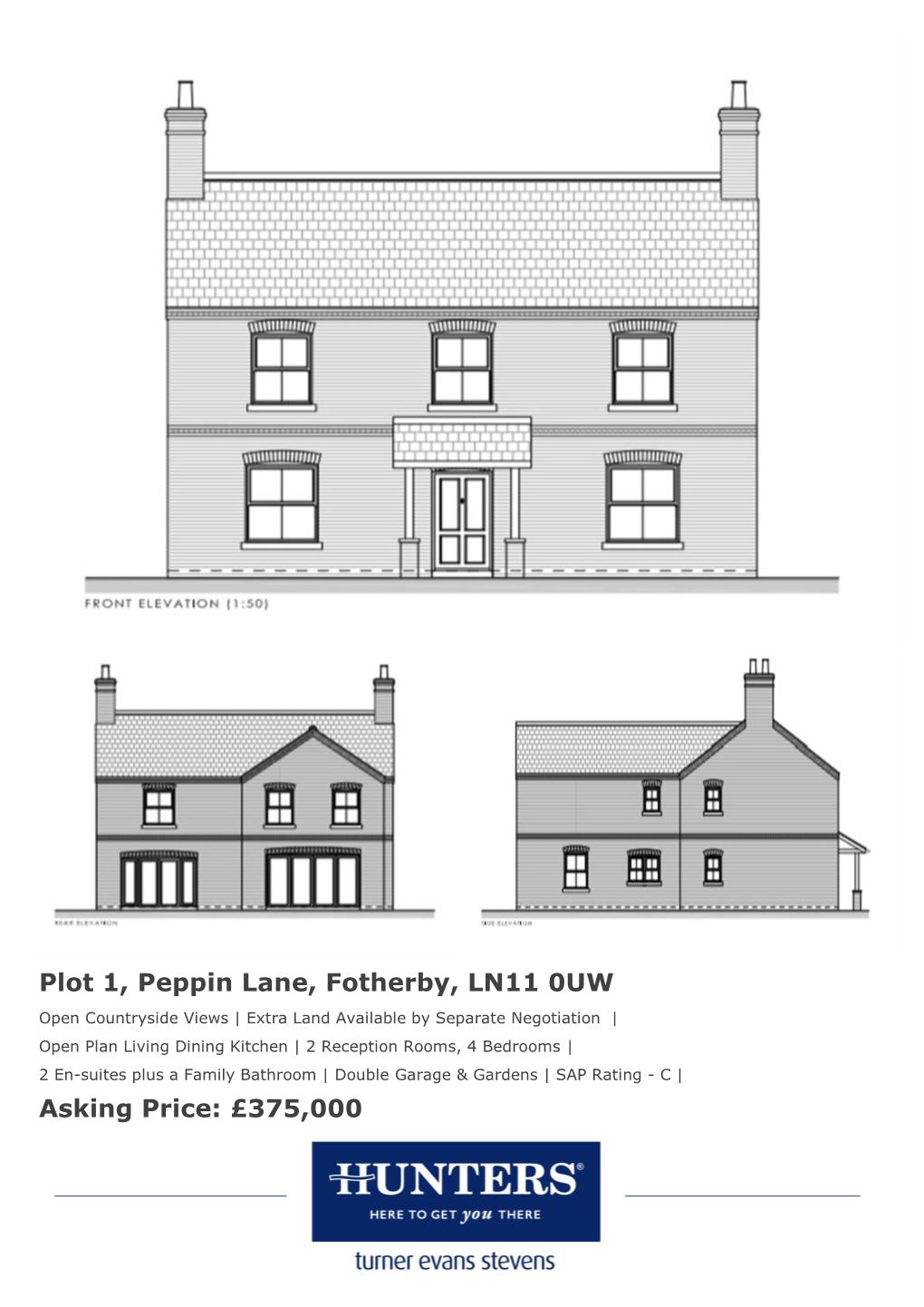 Plot 1, Peppin Lane, Fotherby, LN11 0UW Asking Price: £375,000