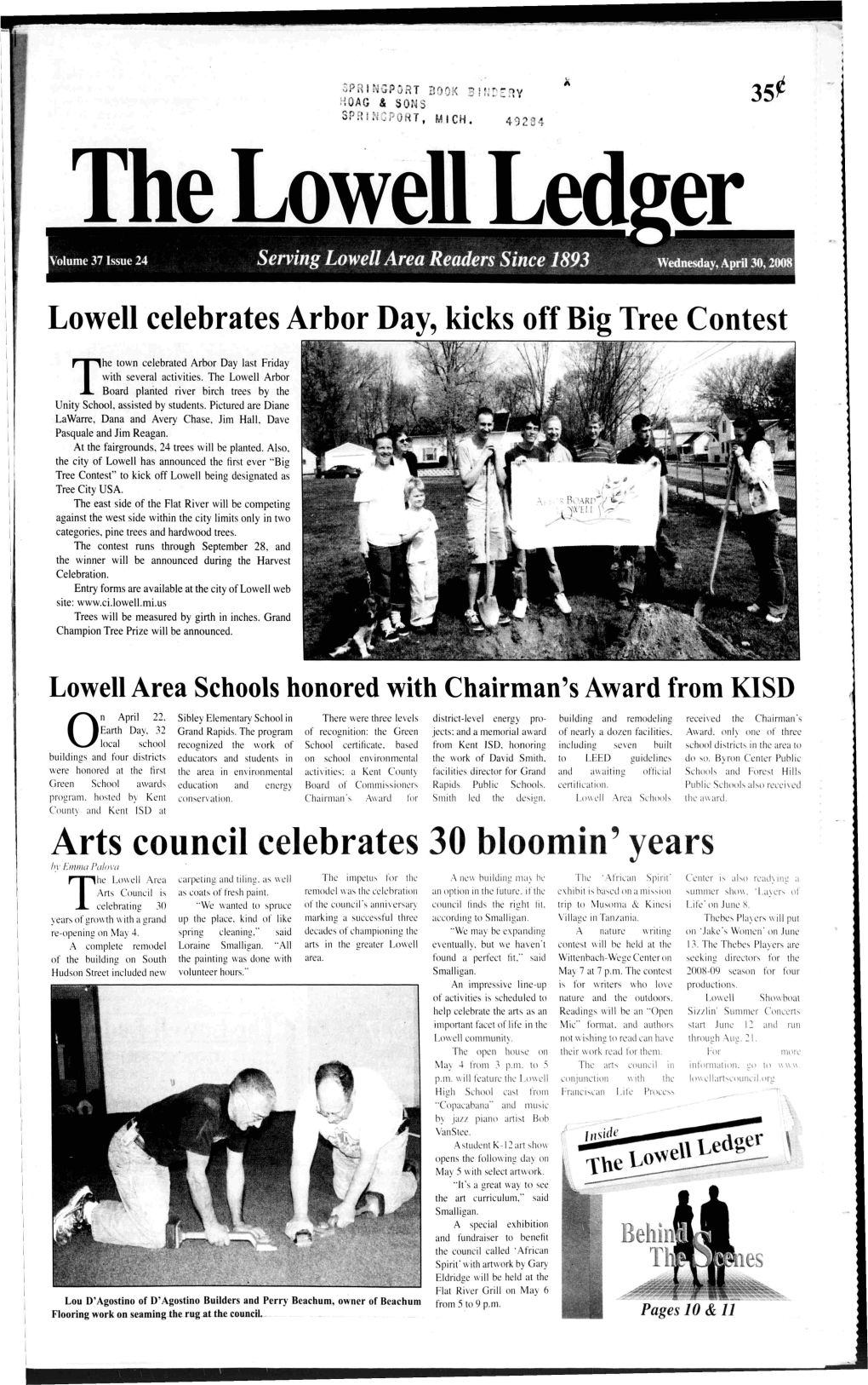 Arts Council Celebrates 30 Bloomin' Years by Emnw Pal Ova He Lowell Area Carpeting and Liliiil