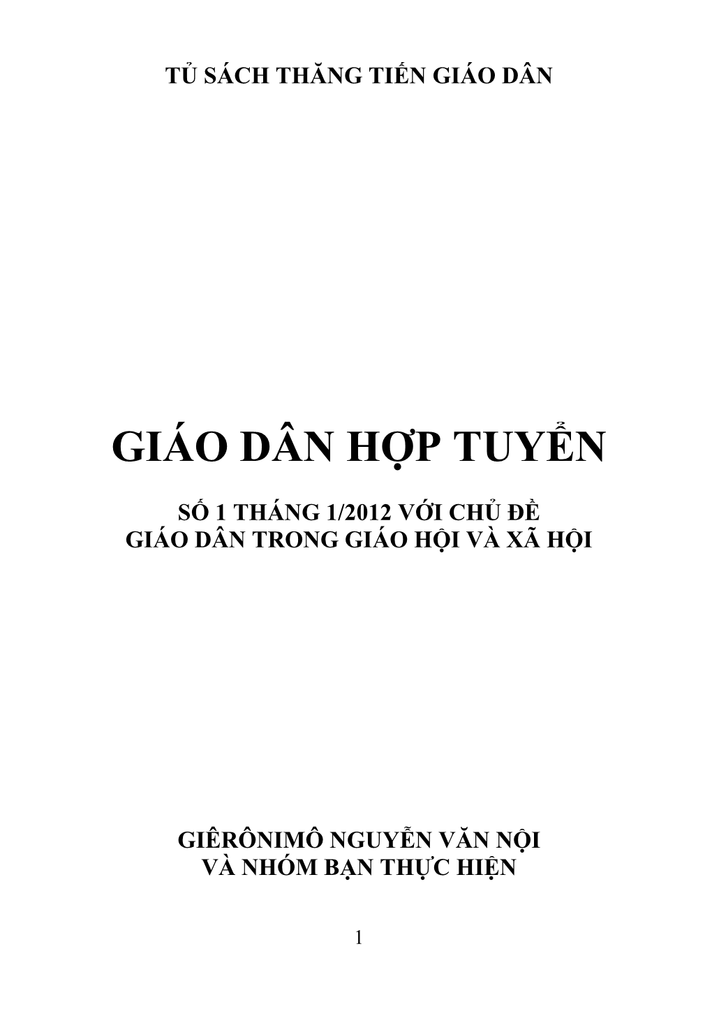 Giáo Dân Hợp Tuyển