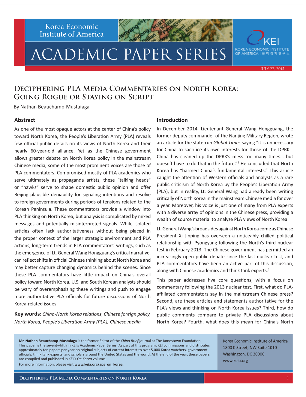 Academic Paper Series