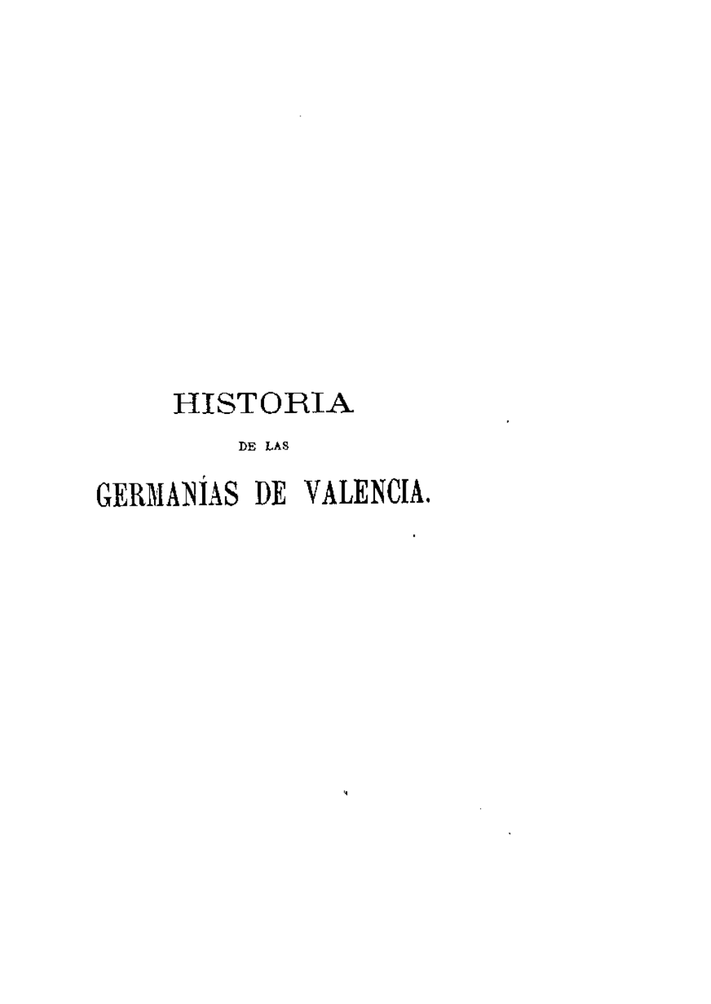 Germásías De Valencia. Valência 8 De Octubre De 1869