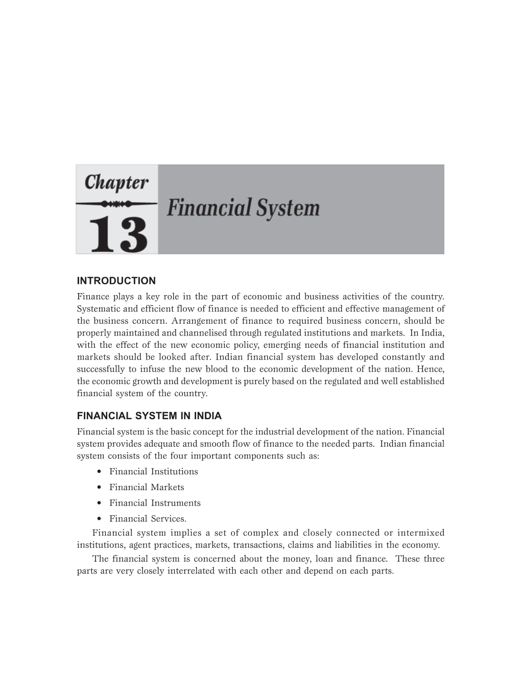 Introduction Financial System in India