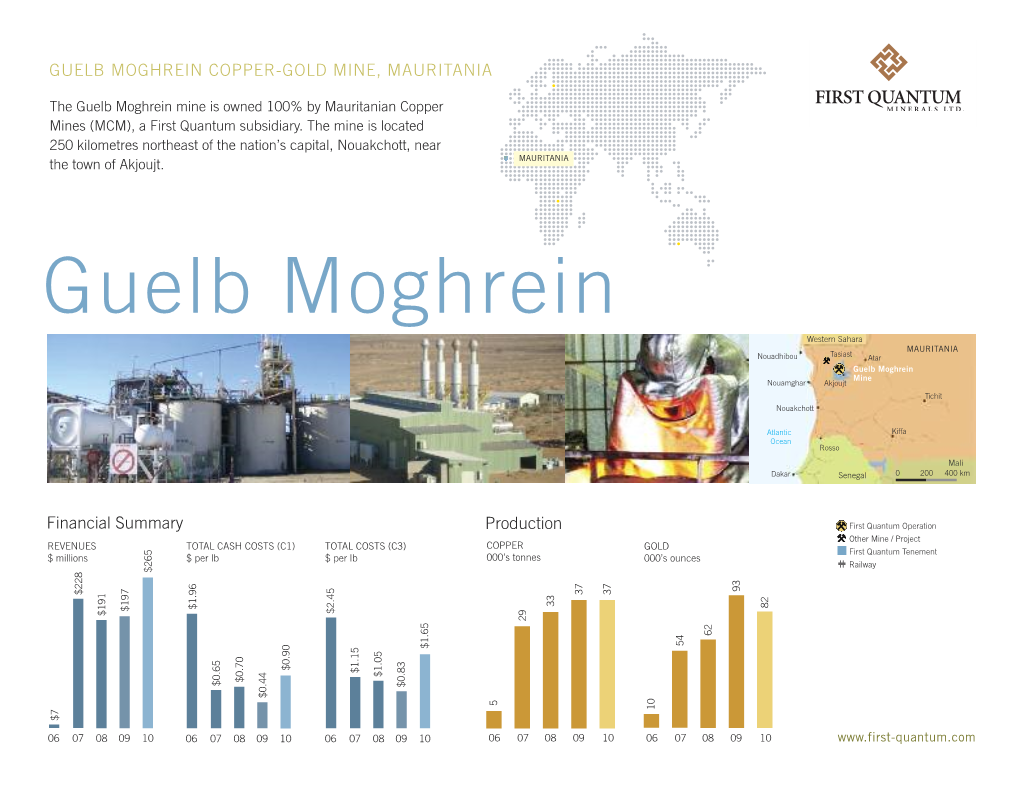 Guelb Moghrein Copper-Gold Mine, Mauritania