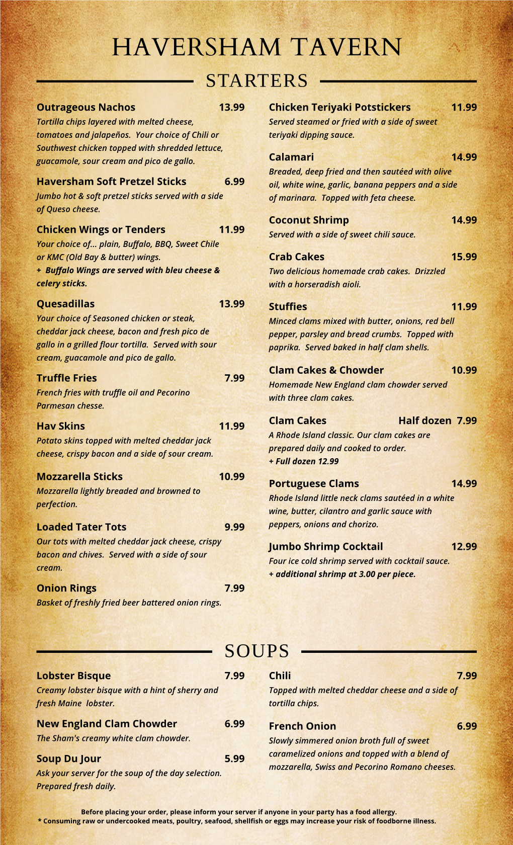 Copy of 2021 Tavern Menu