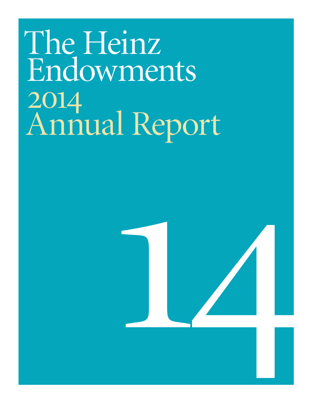 2014 Annual Report 14 2014 Financial Summary