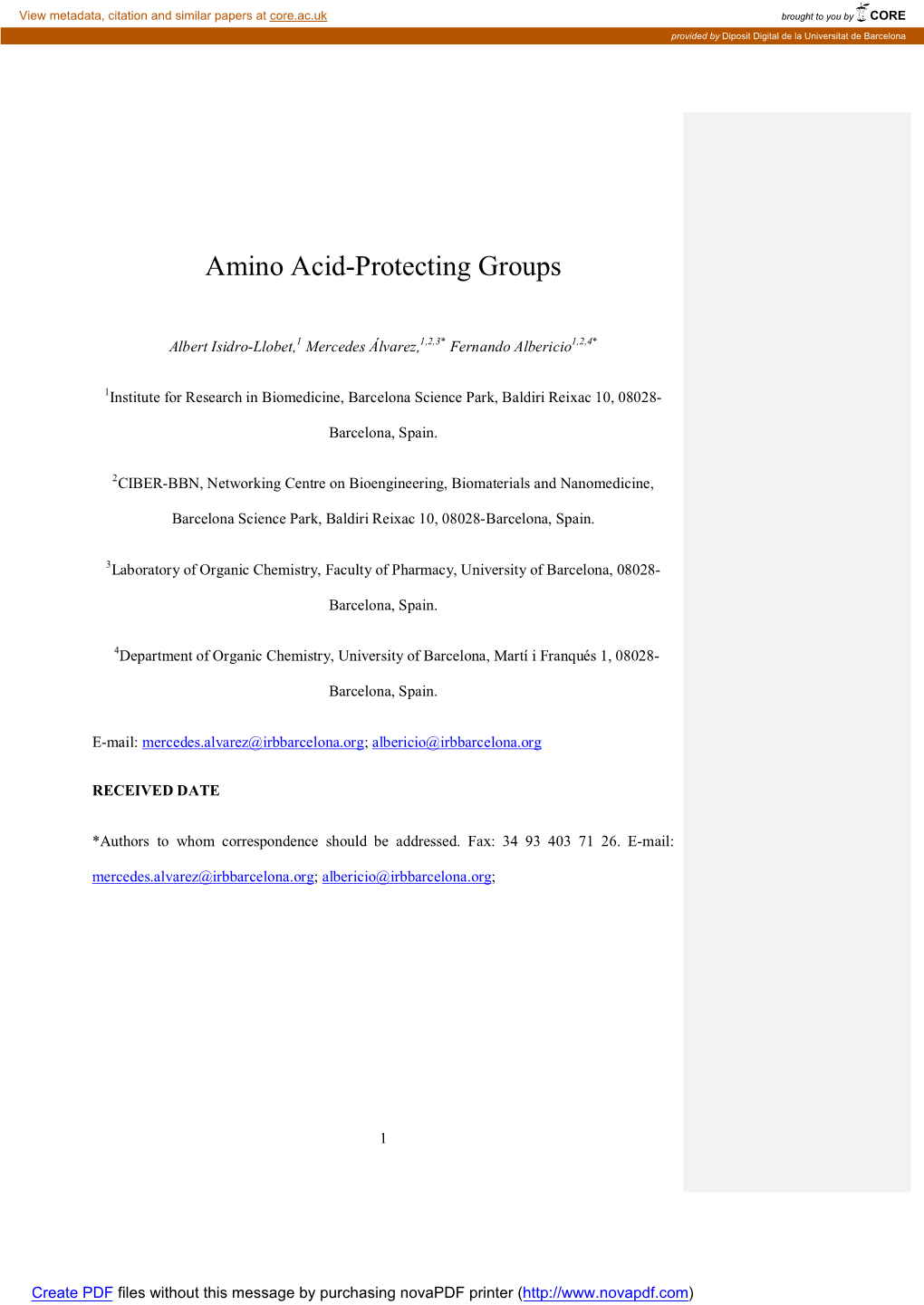 Amino Acid-Protecting Groups