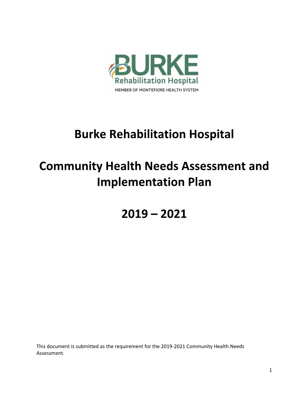 Burke Rehabilitation Hospital Community Health Needs