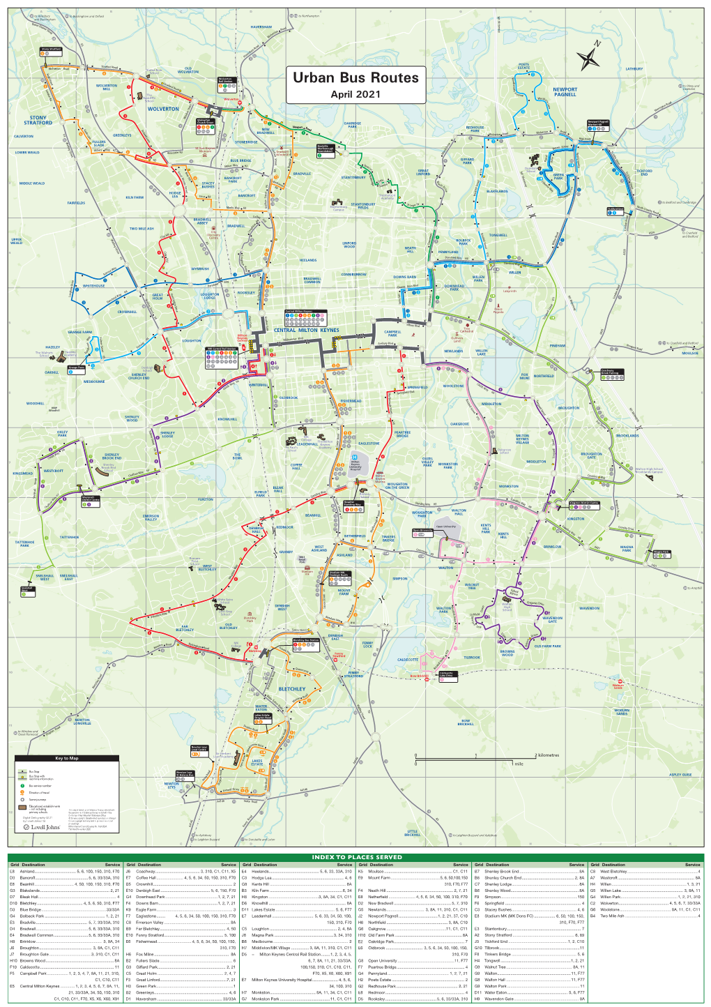 Urban Bus Route Map 2021