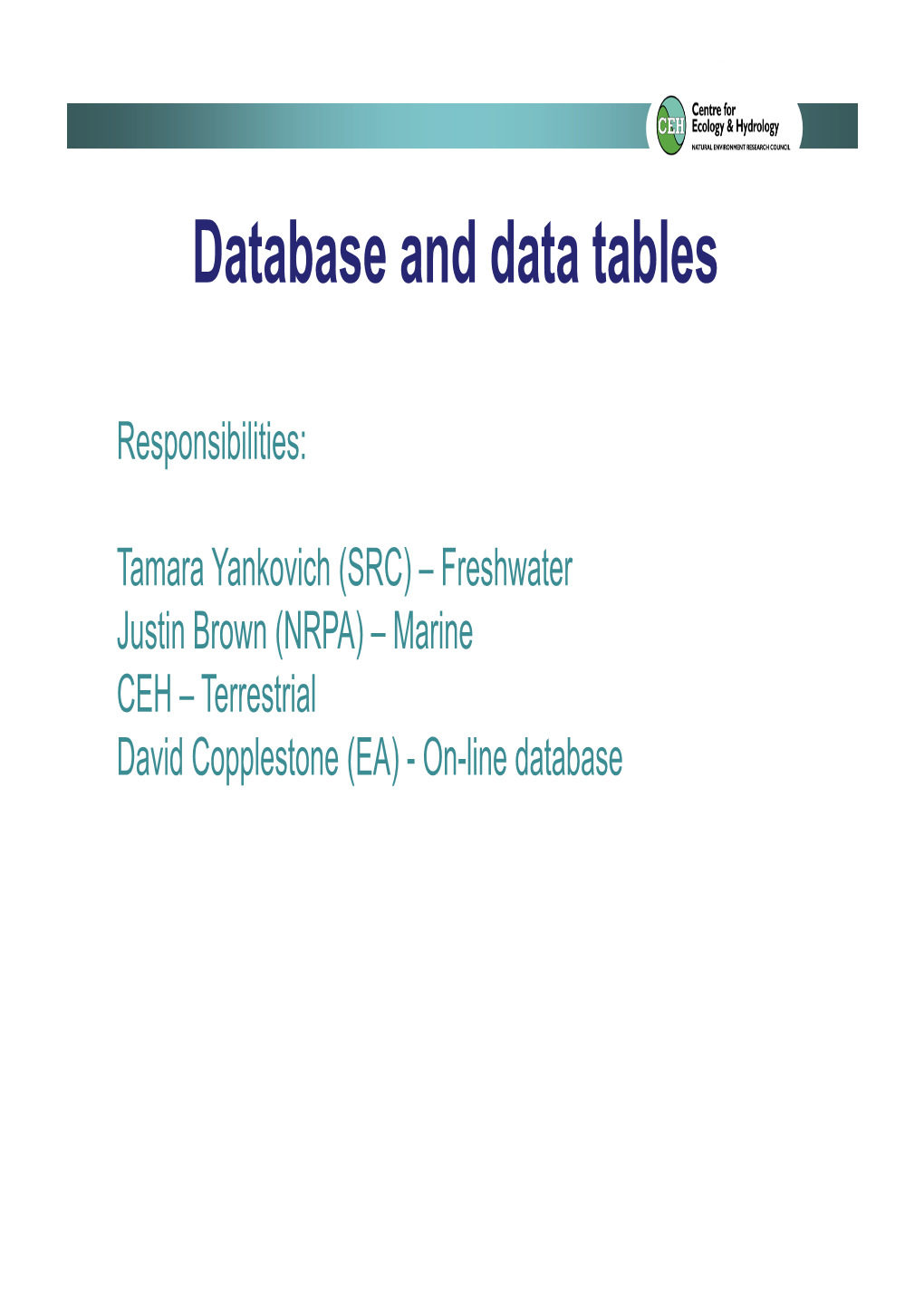 Handbook Database