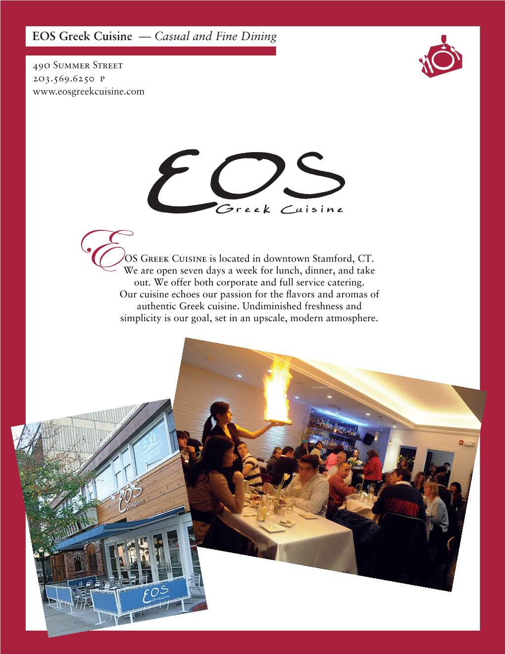 EOS Greek Cuisine — Casual and Fine Dining