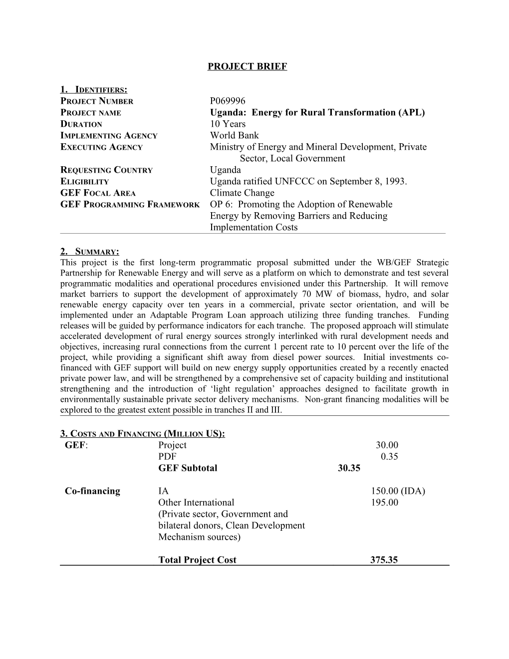 OCS APL PCD Form: October 15, 1998