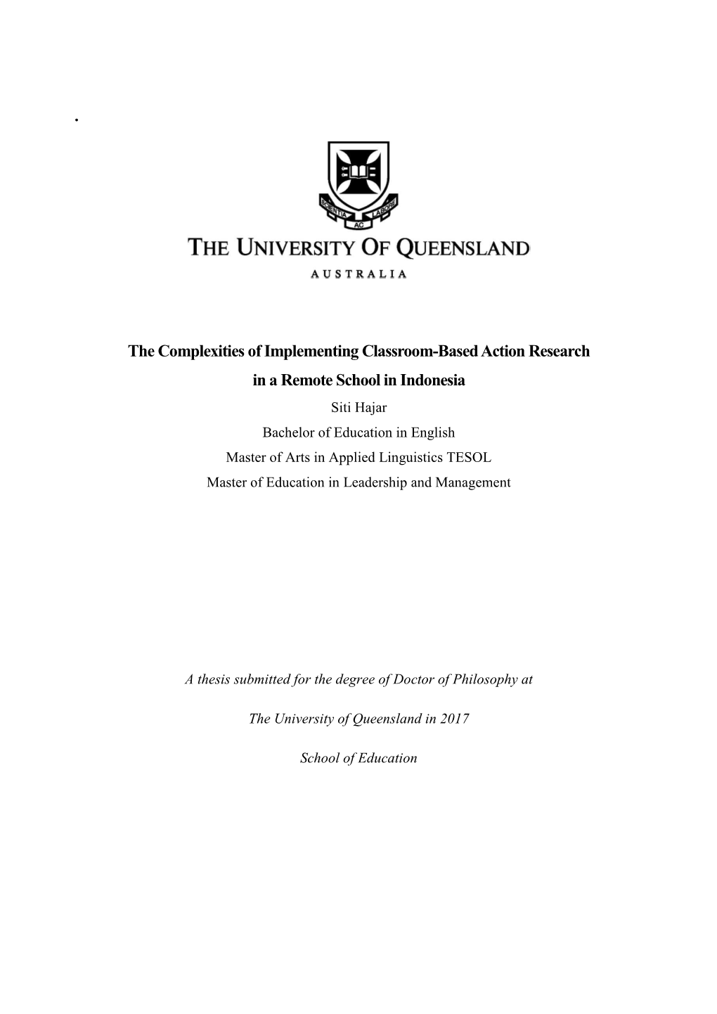 The Complexities of Implementing Classroom-Based Action Research