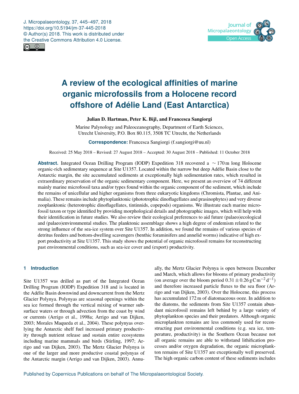 A Review of the Ecological Affinities Of