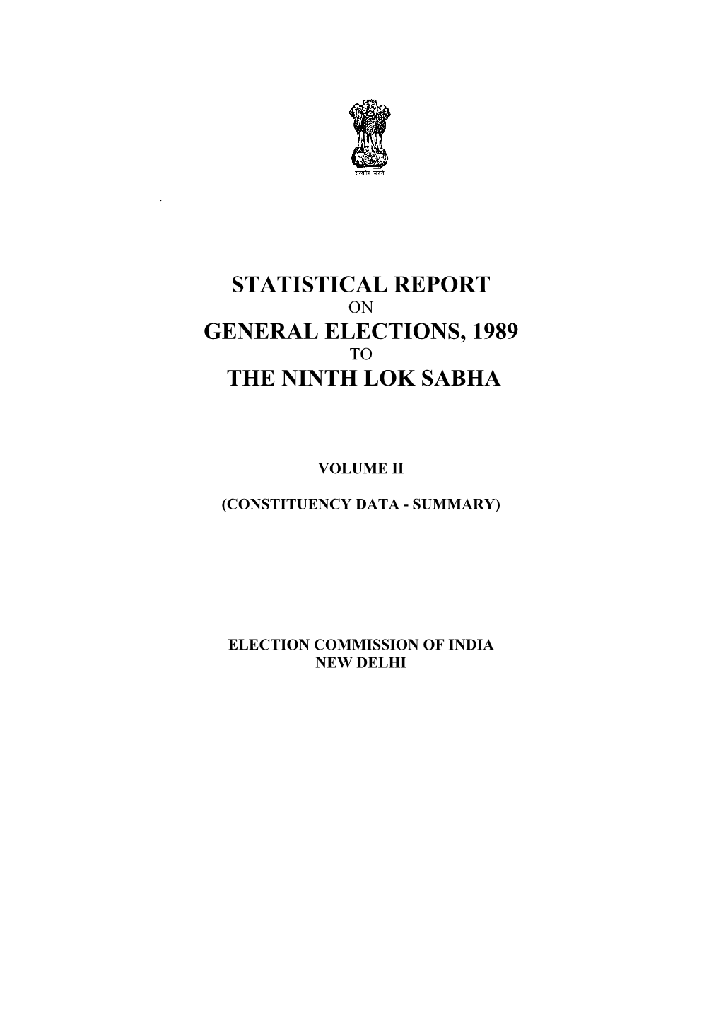 Statistical Report General