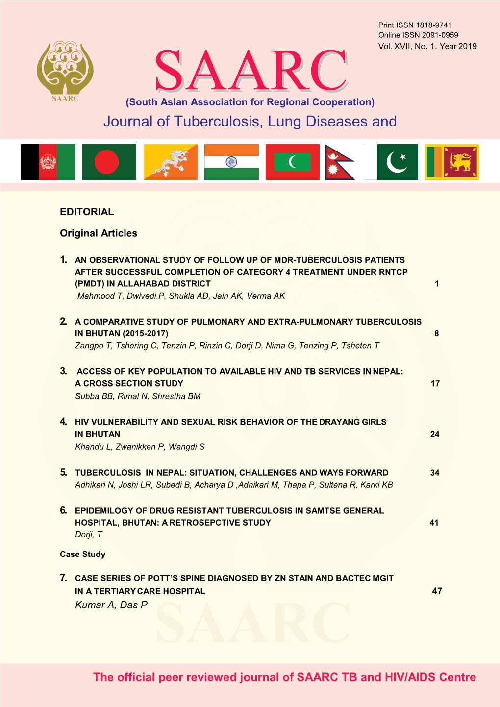 Journal of Tuberculosis, Lung Diseases and HIV/AIDS