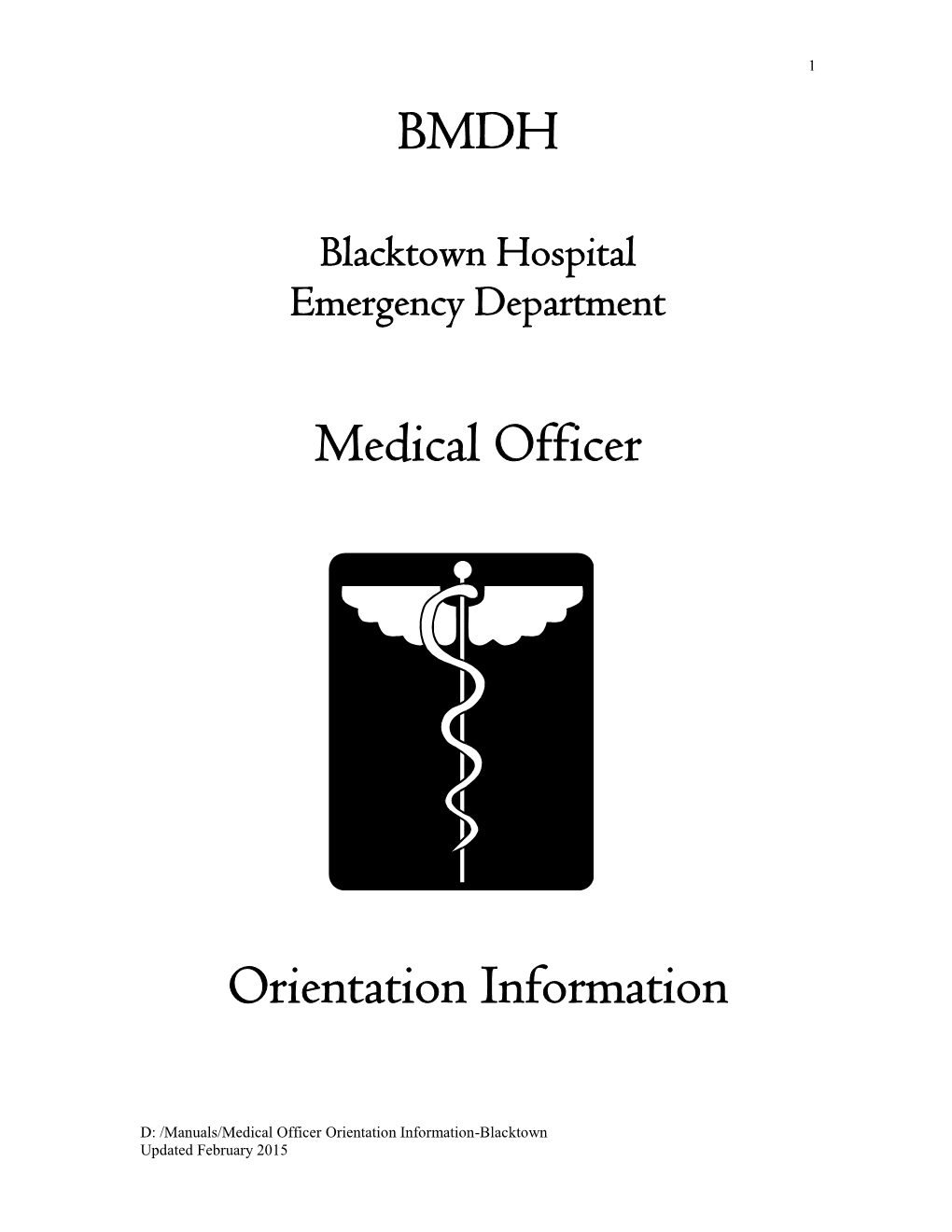 Blacktown Hospital Emergency Department