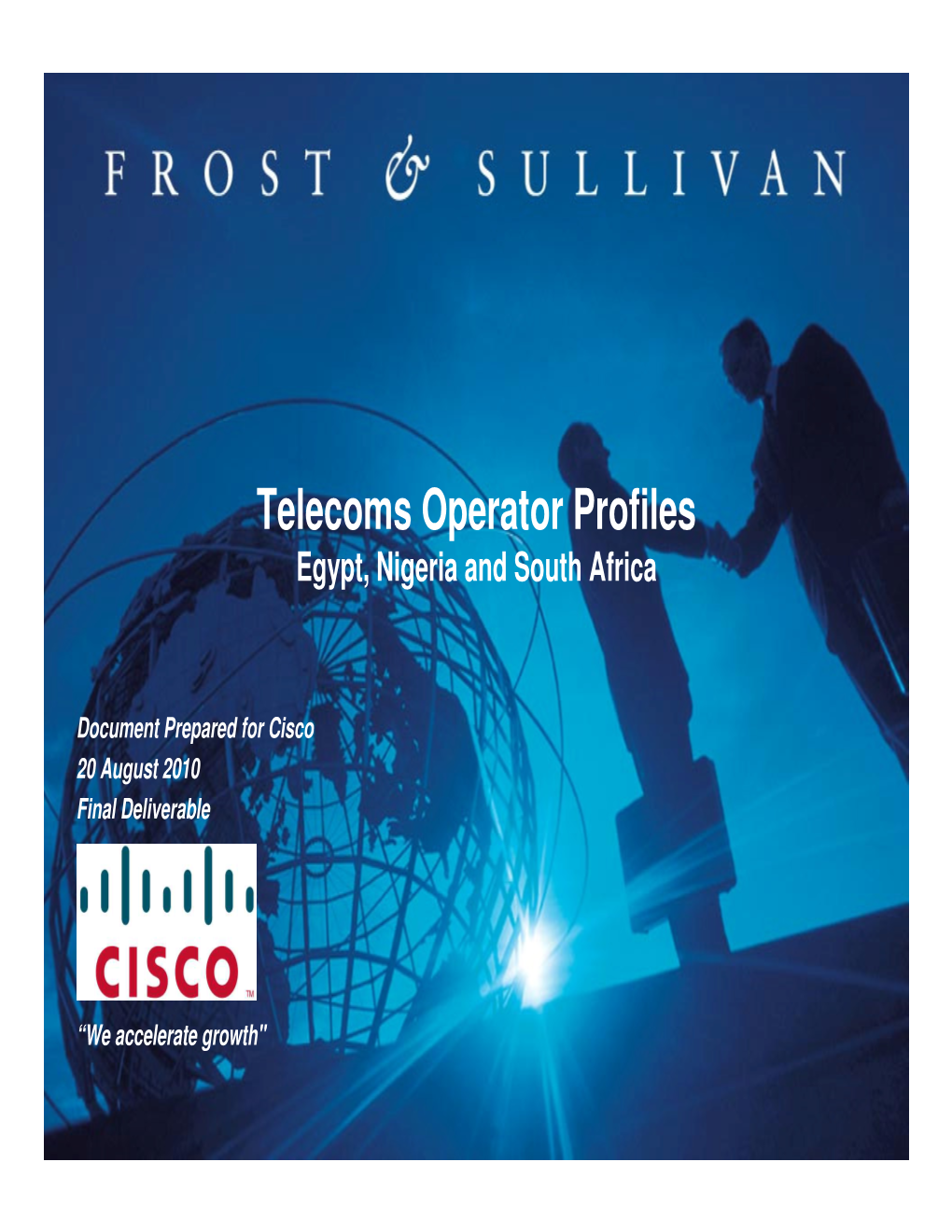 Telecoms Operator Profiles Egypt, Nigeria and South Africa