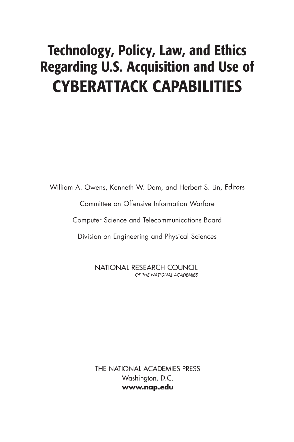 Cyberattack Capabilities