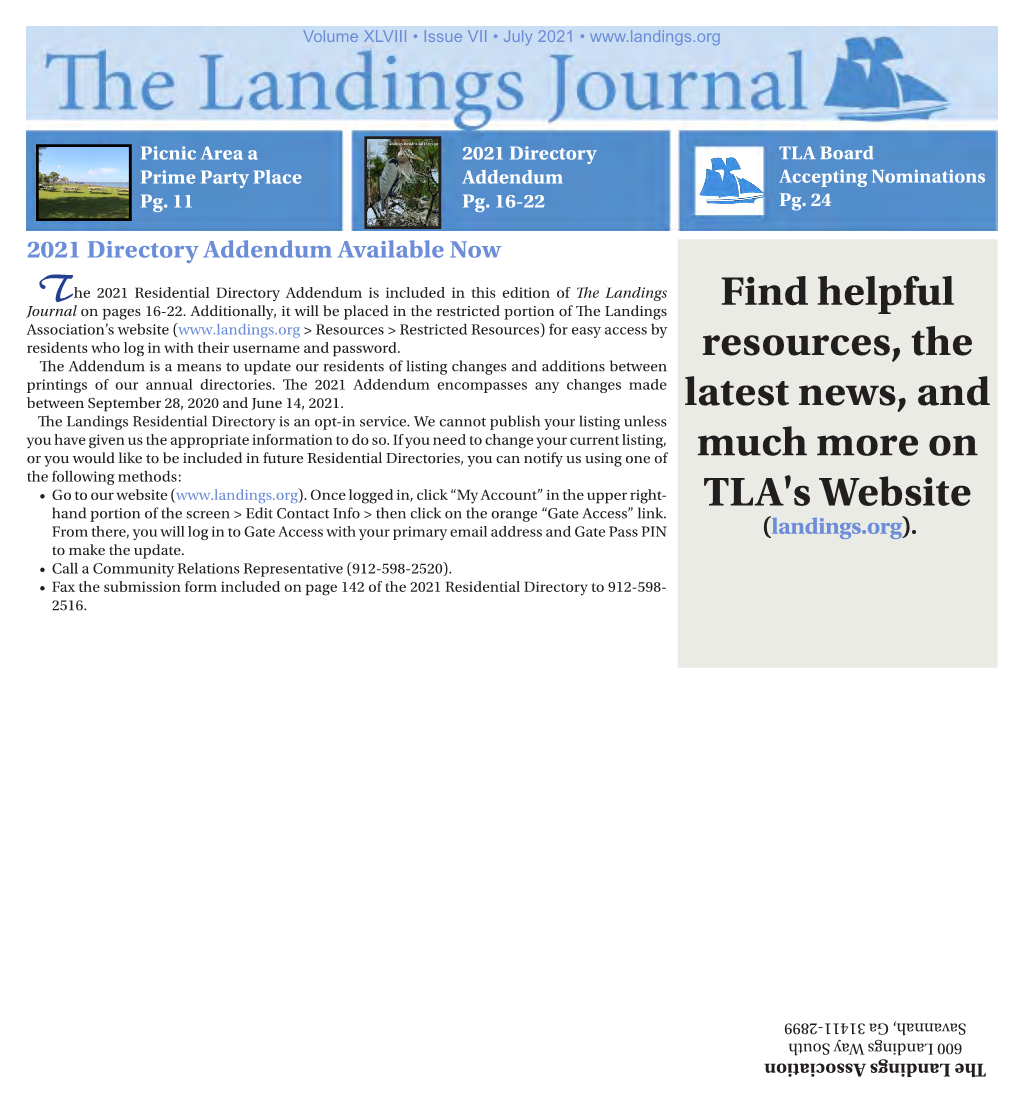 Find Helpful Resources, the Latest News, and Much More on TLA's Website