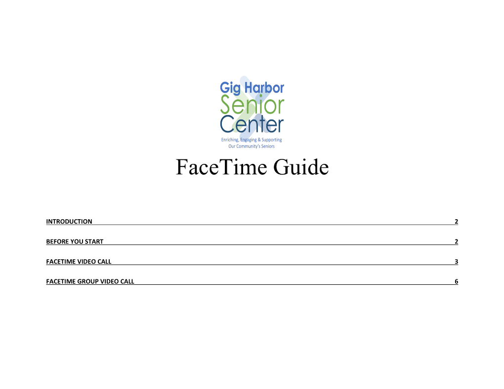 Facetime Guide