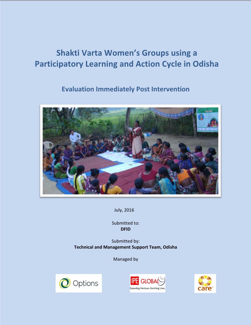 Evaluation Report of Shakti Varta, Odisha