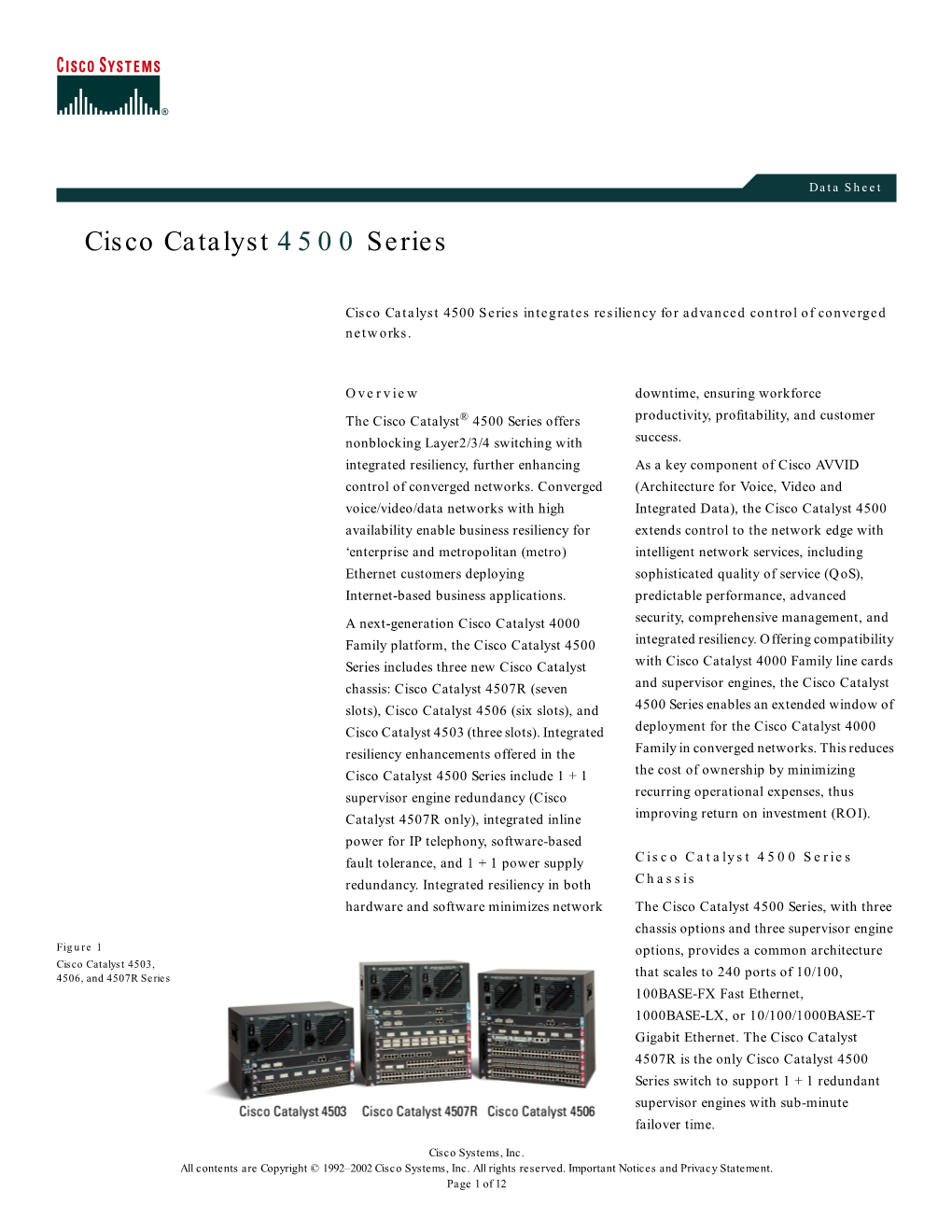 Cisco Catalyst 4500 Series