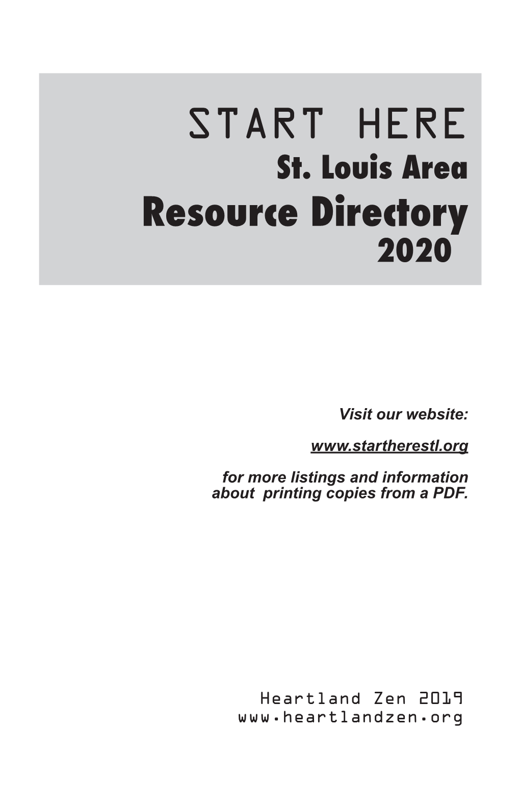 Resource Directory START HERE