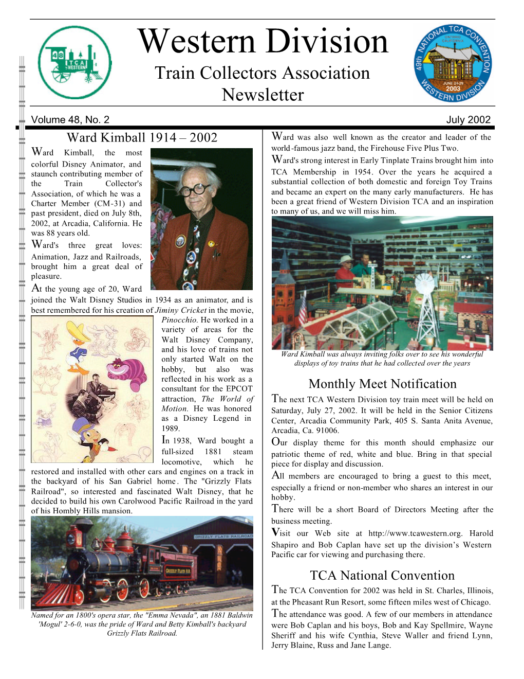 July 2002 Newsletter