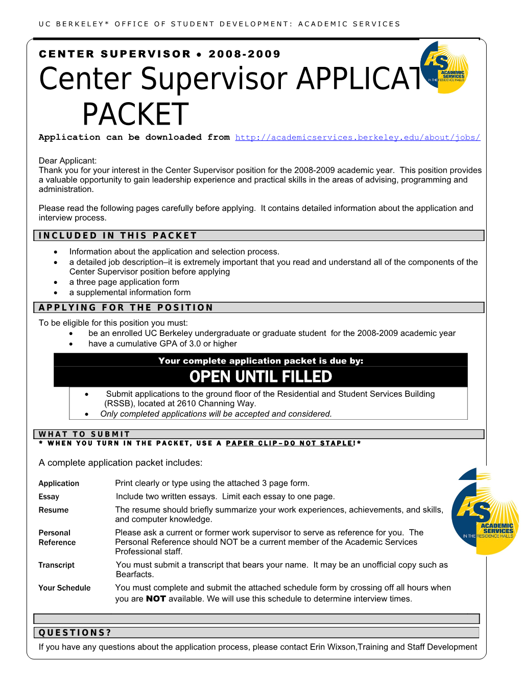 Computing Assistant Re-Application Form