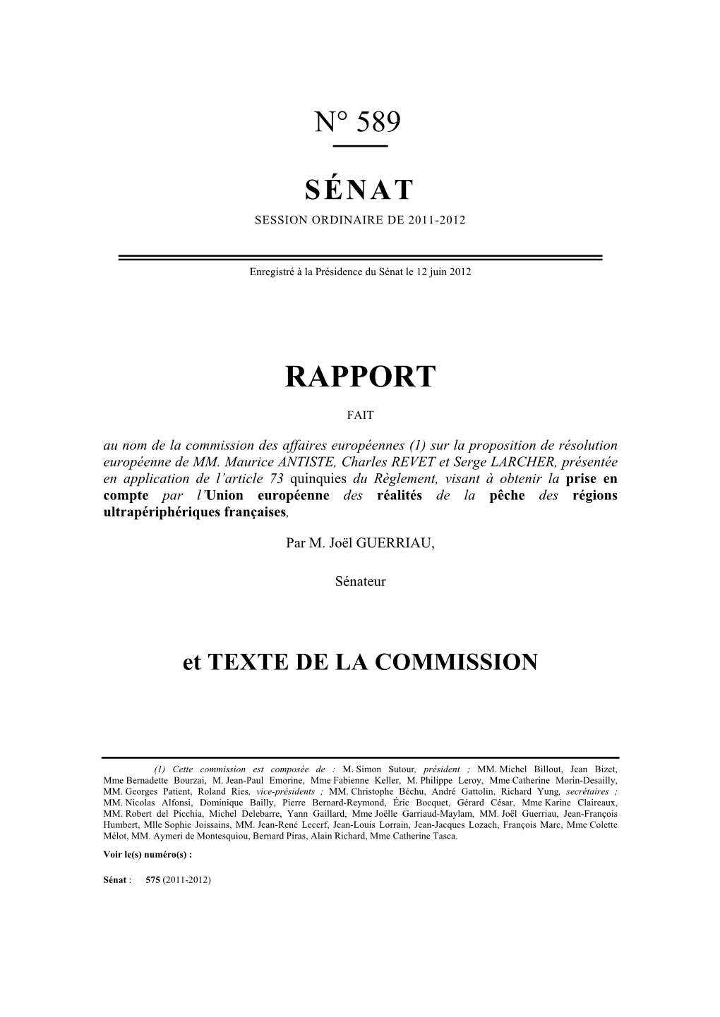 Texte De La Commission