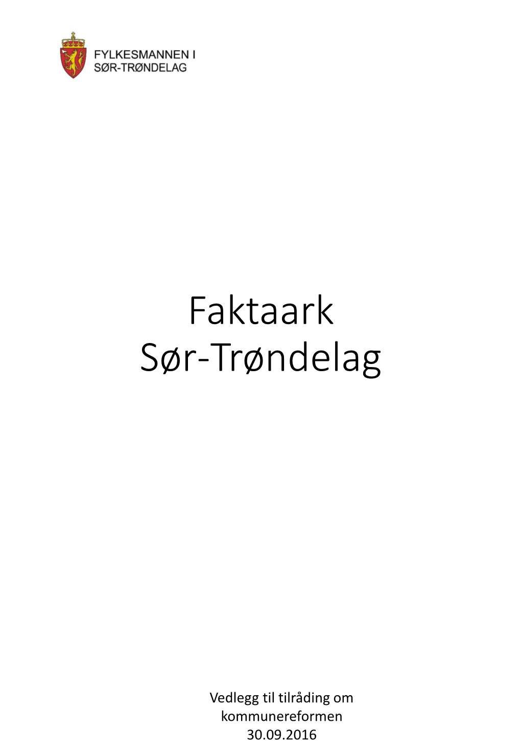 Faktaark Sør-Trøndelag