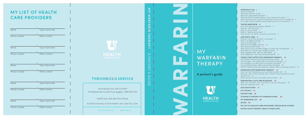 My Warfarin Therapy