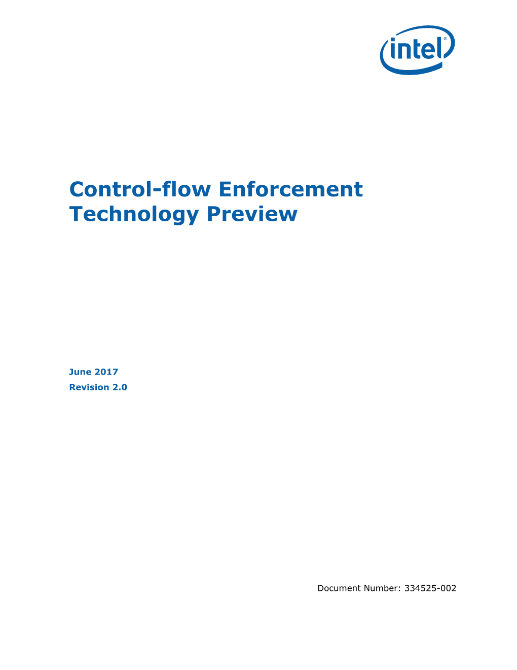 Control-Flow Enforcement Technology Preview