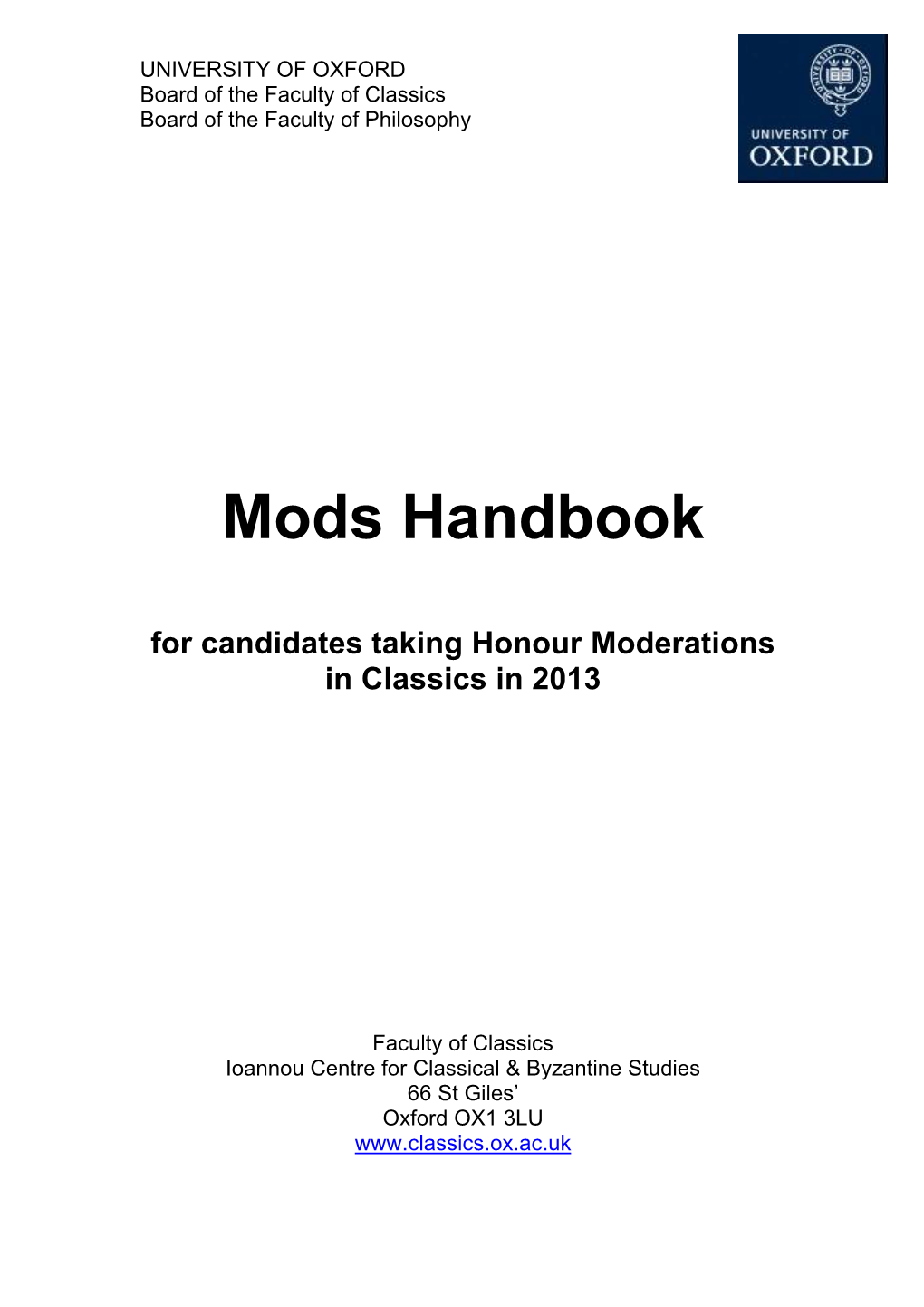 Mods Handbook