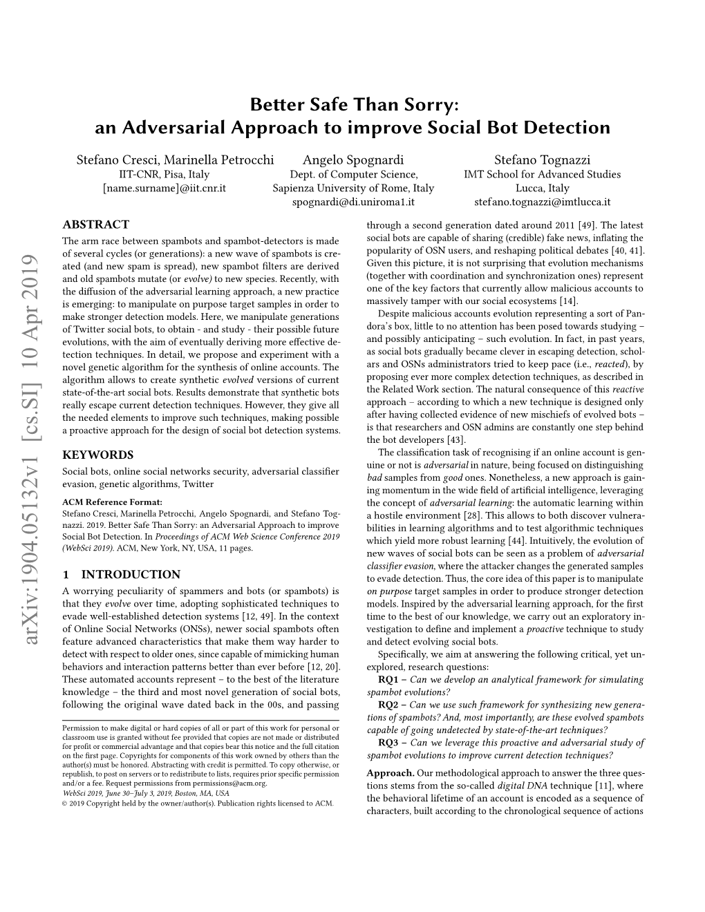 An Adversarial Approach to Improve Social Bot Detection