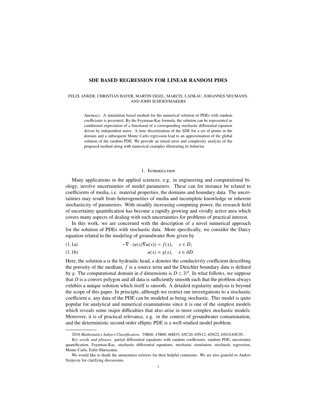 Solving Spdes with Monte Carlo Methods Based on Stochastic