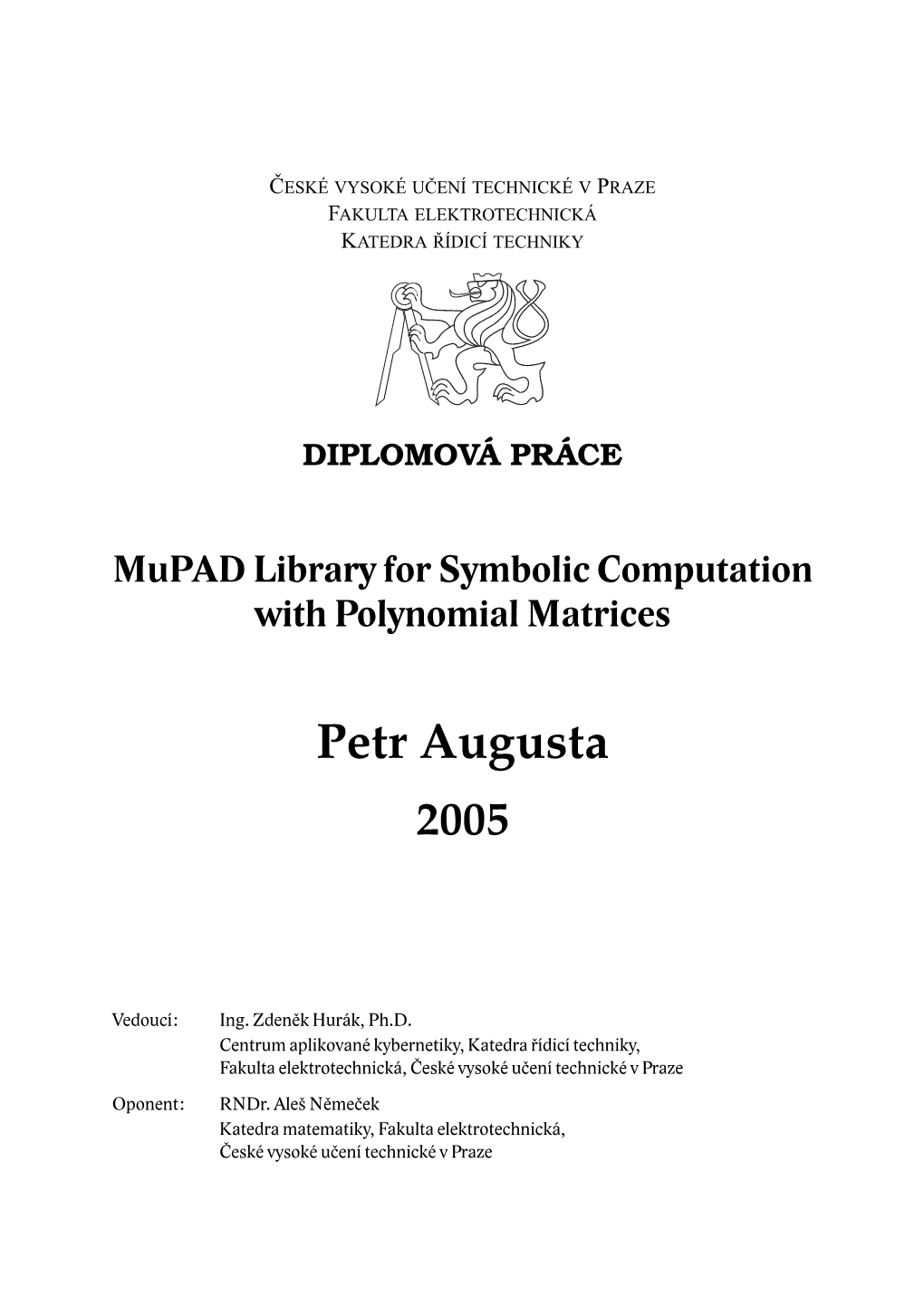 3.2 Matlab and Polynomial Toolbox