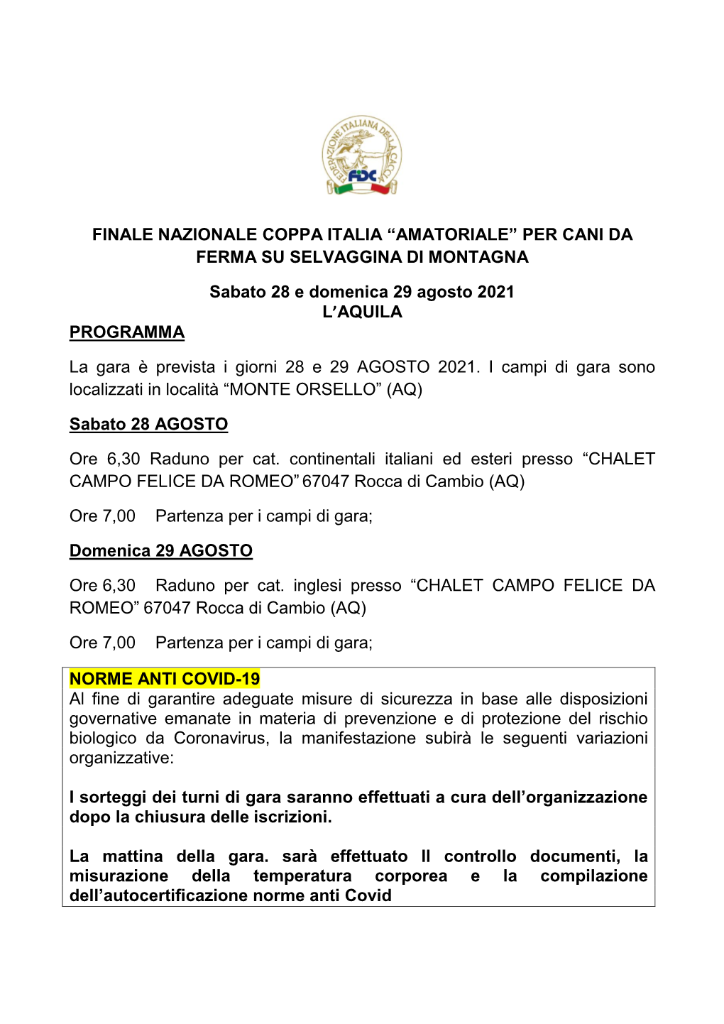 Programma Coppa Italia Selvaggina Di Montagna (1).Pdf