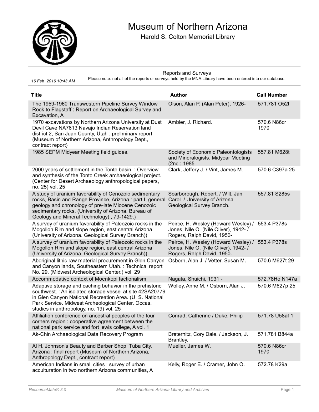 MNA Reports and Surveys