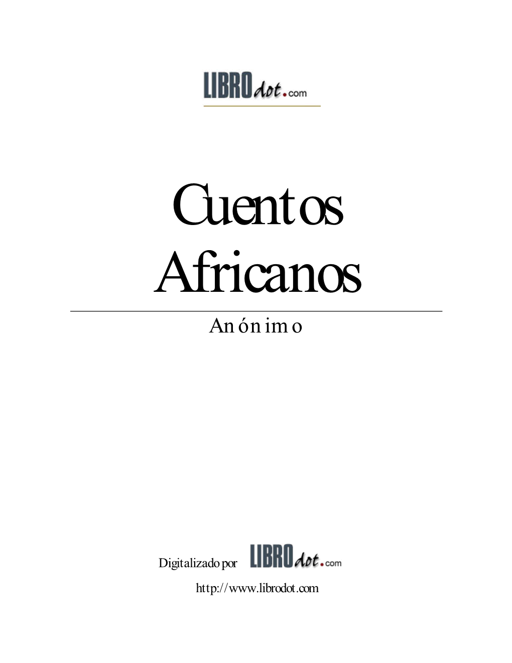 Cuentos Africanos, Anónimo.Pdf