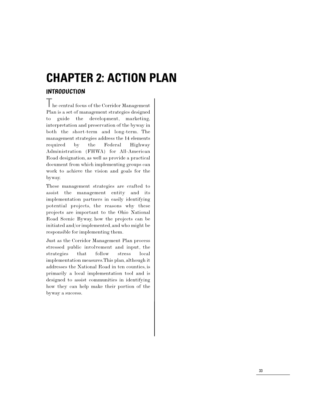 Chapter 2: Action Plan Introduction