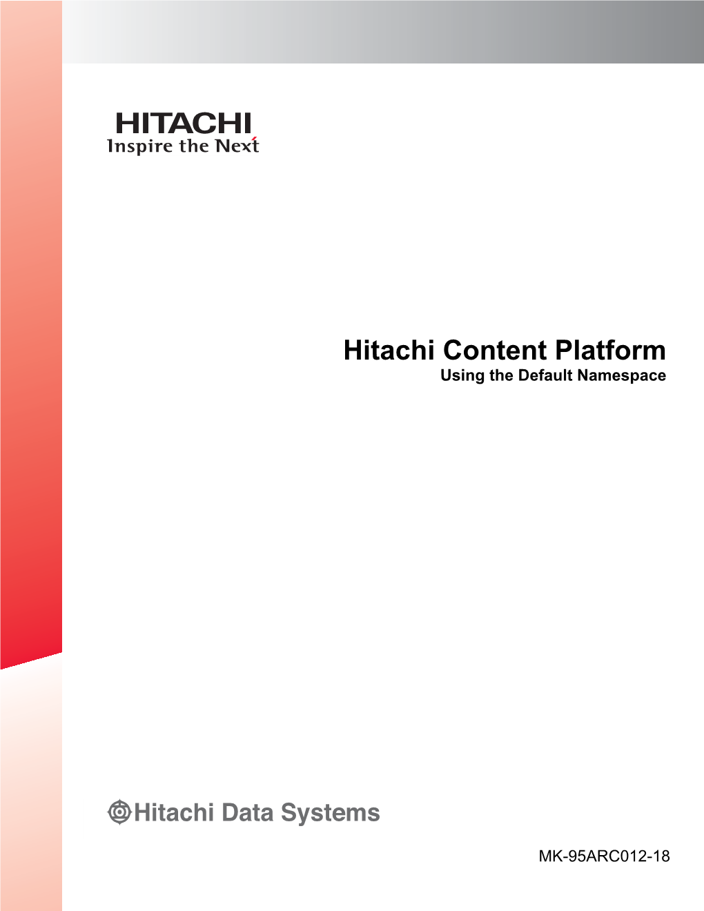 HCP 7.1 Using the Default Namespace MK-95ARC012-18.Pdf